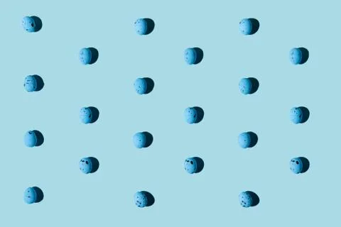 Blue quail eggs composition for Easter celebration Foto stock