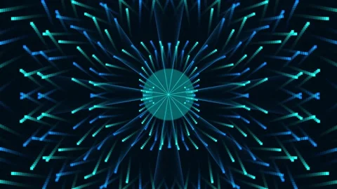 Blue Quantum Core Data Explosion Background, Futuristic Processor Power Concept Stock-Footage 329903737