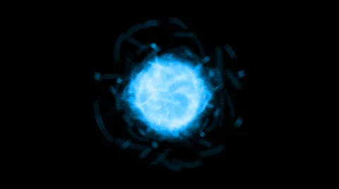 Blue quantum particle 動画素材 65816455