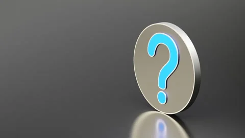 Blue question mark Stock Footage 277204299