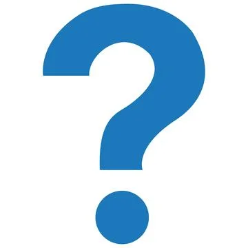 Blue question mark icon. Help and FAQ vector symbol. Stock Illustration
