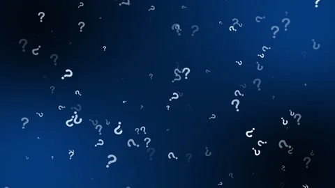 Blue Question Mark Particle video animated background Stock Footage 342204306