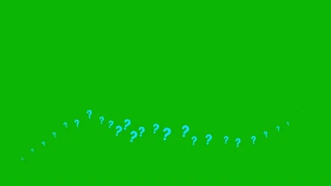 Blue question mark wave green Stock Footage 239096158