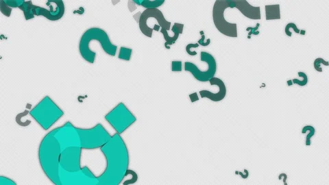Blue Question Marks On A Black Background Stock Footage 274410452