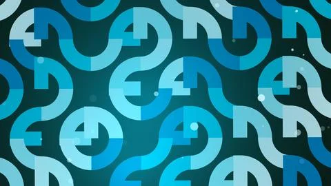 Blue question marks pattern on dark background Stock Illustration