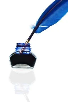 Blue quill Stock Photos