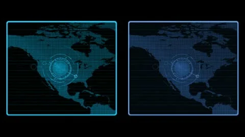 Blue radars 스톡 동영상 10747093