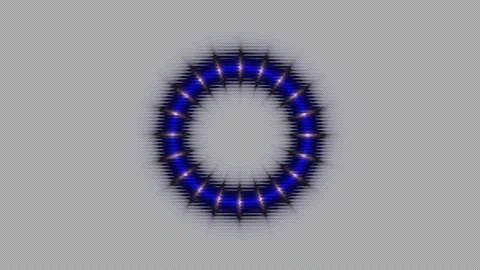 Blue Radial Light Ring Seamless Loop Stock Footage 340593042