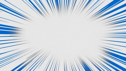 Blue Radial Speed Line Focus 4K Loop Transparent Alpha Video stock 334028317