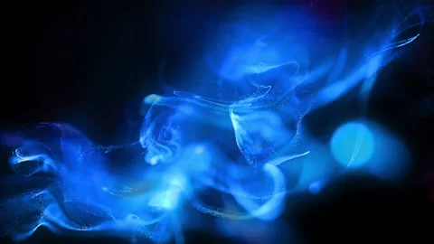Blue Radiant Particles Background Loop Stock Footage 197661985