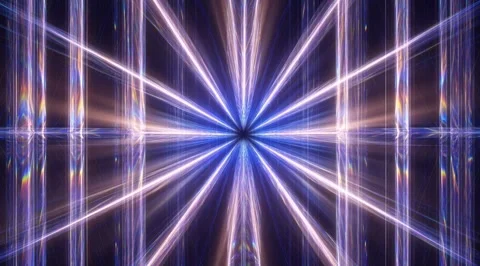 Blue radiant prism light rays motion background Stock Footage 331458261