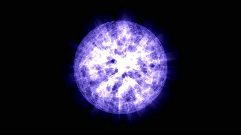 Blue radiant sphere. Abstract background, blue soft motion Stock Footage 171655124