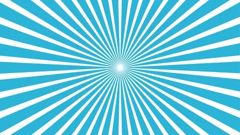 Blue radiating stripes creating optical illusion effect Stock Illustration