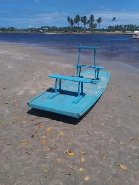 Blue raft Stock Photos