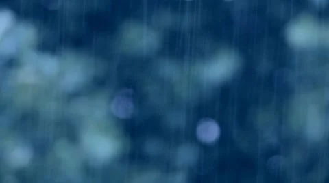 Blue rain background Vidéo 7760461