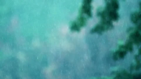 Blue Rain Video stock 8931690