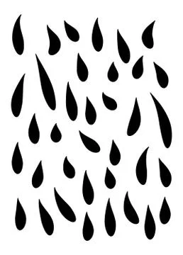 Blue rain, tears falling down  vector symbol icon design. Beautiful illustrat Stock Illustration