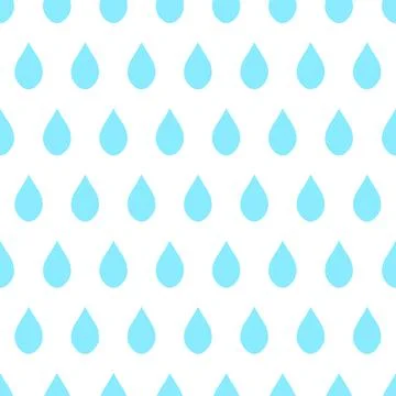 Blue Rain White Background Stock Illustration