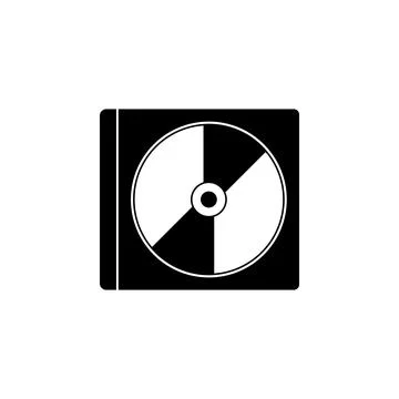 Blue Ray Disc in Box Flat Vector Icon Illustrazione stock