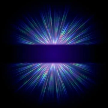 Blue ray light Stock Illustration