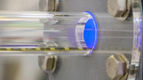 The blue ray machine inside the tech bazaar Stock Photos