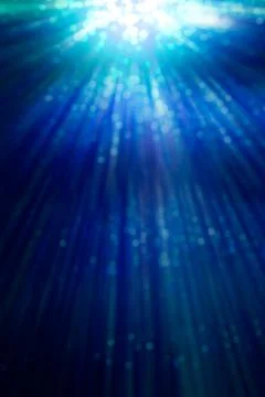 Blue rays bokeh Stock Photos