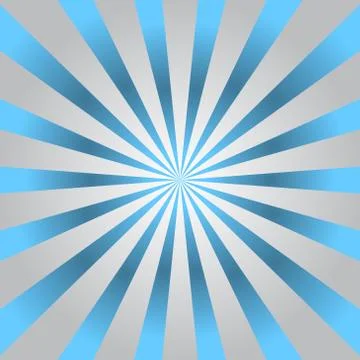 Blue rays gray poster star burst Stock Illustration
