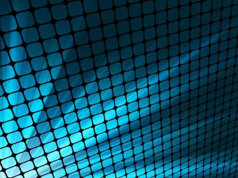 Blue rays light 3D mosaic. EPS 8 Illustrazione stock