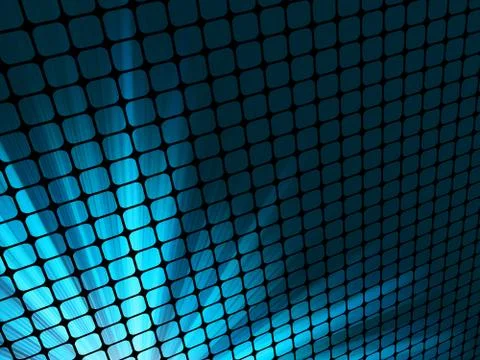 Blue rays light 3D mosaic. EPS 8 Stock Illustration