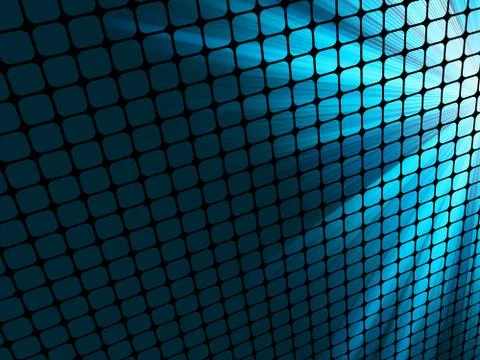 Blue rays light 3D mosaic. EPS 8 Stock Illustration