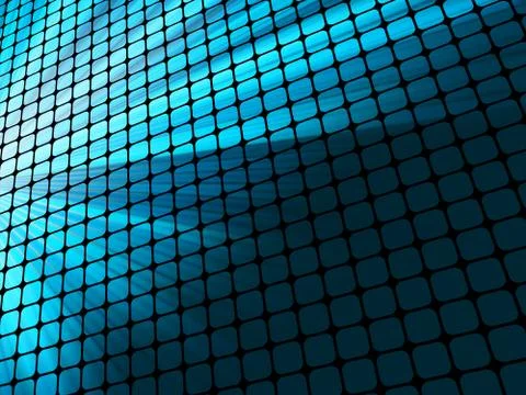 Blue rays light 3D mosaic. EPS 8 Stock Illustration