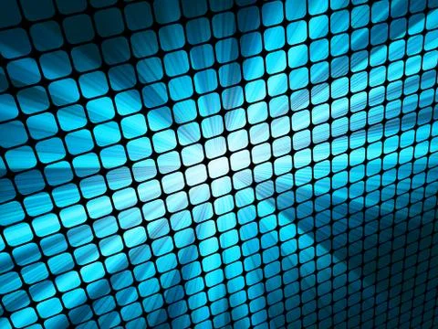 Blue rays light 3D mosaic. EPS 8 Illustrazione stock