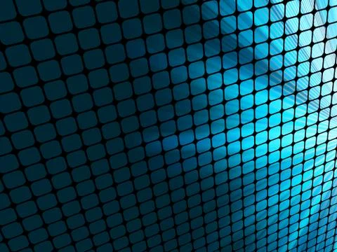 Blue rays light 3D mosaic. EPS 8 Stock Illustration