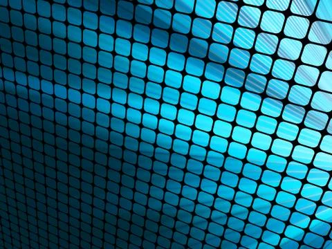 Blue rays light 3D mosaic. EPS 8 Illustrazione stock