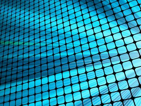 Blue rays light 3D mosaic. EPS 10 Stock Illustration