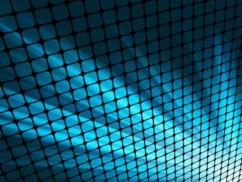 Blue rays light 3D mosaic. EPS 8 Stock Illustration