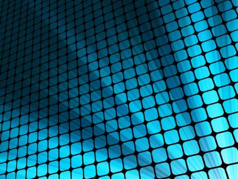 Blue rays light 3D mosaic. EPS 10 Stock Illustration