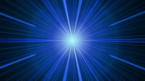Blue Rays of Light, Twinkling Light Streaks Stock Footage 88933254