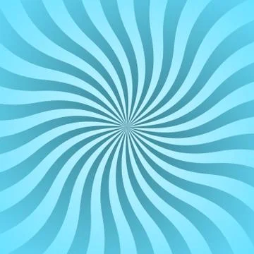 Blue rays poster star shine wavy Illustrazione stock