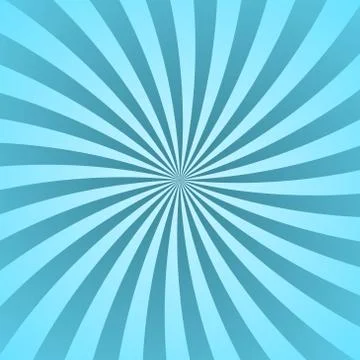 Blue rays poster star shine wavy Stock Illustration