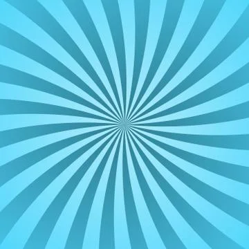 Blue rays poster star shine wavy Illustrazione stock