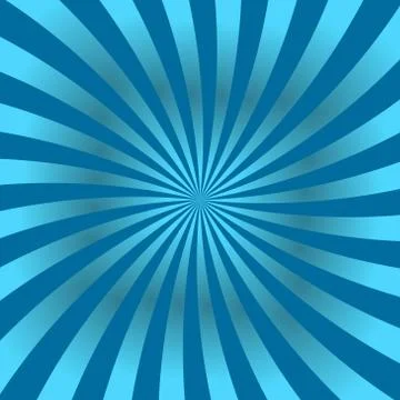 Blue rays poster star shine wavy Stock Illustration