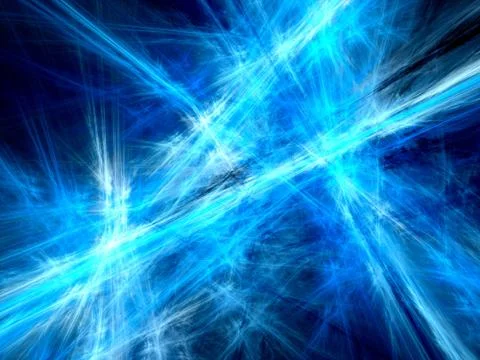 Blue rays in space background Stock Illustration