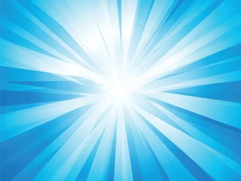 Blue rays sun Illustrazione stock