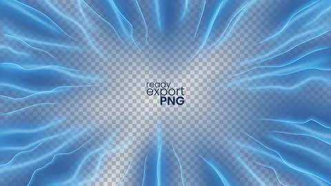 Blue Rays Zoom In Motion Effect, Swaying Light Color Trails, Ready For Whit.. Stock Illustration