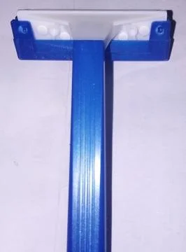 Blue razor Stock Photos