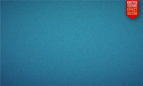 Blue realistic knit texture vector seamless pattern Illustrazione stock