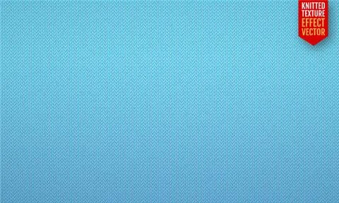 Blue realistic knit texture vector seamless pattern Stock Illustration