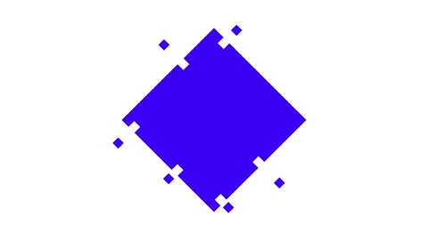 Blue rectangle animation Stock Footage 242486565