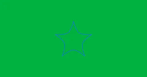 Blue rectangle floating on transparent background, showcasing dotted star Stock Footage 317526947